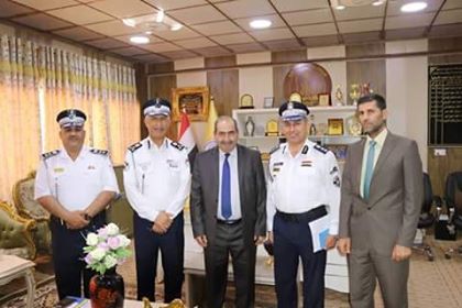 استقبال وفد مديرية المرور العامة