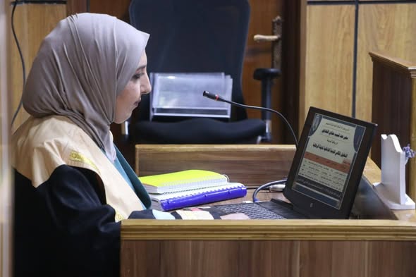 مناقشة رسالة ماجستيرللطالبة( سجى حمد شبيب حمادي الفهداوي)