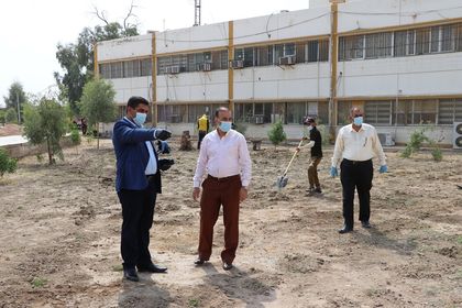 جامعة الأنبار واحة خضراء