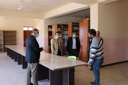 جولة تفقدية لعميد الكلية 